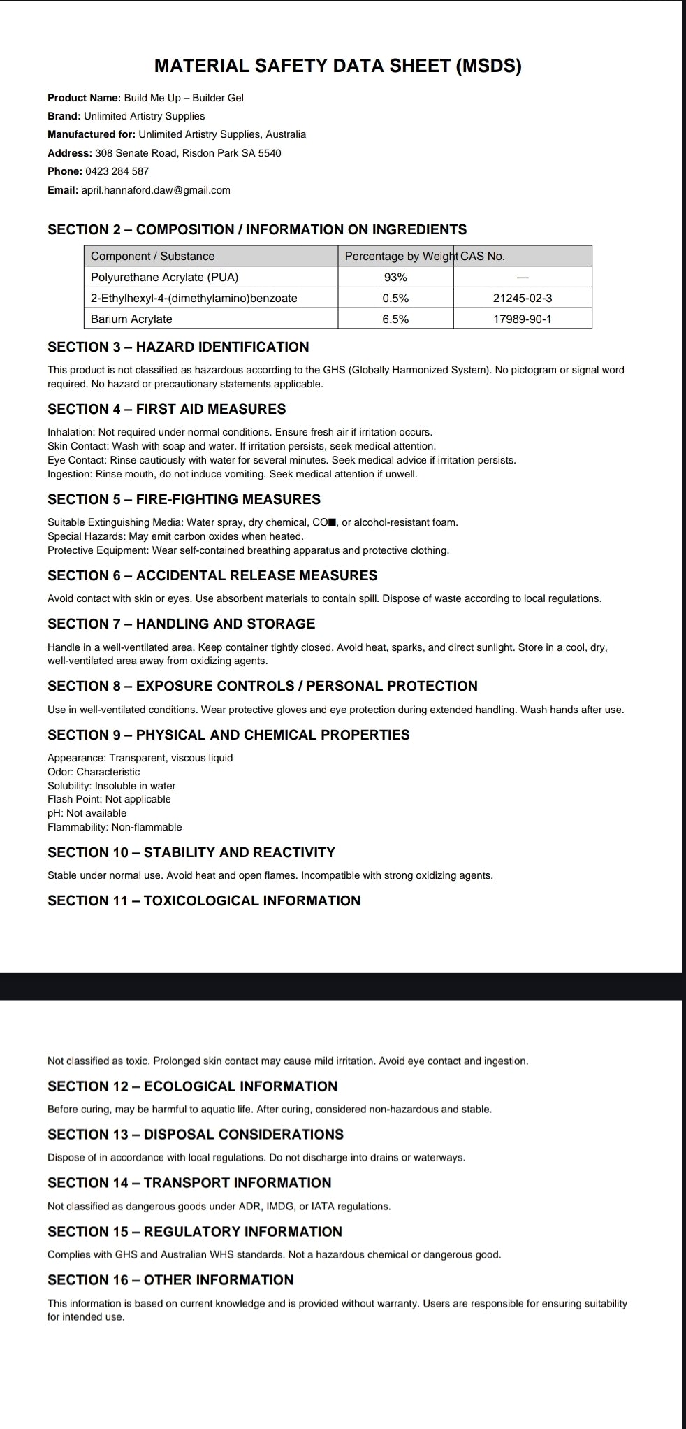 Crystal BUILD ME UP | 30ML