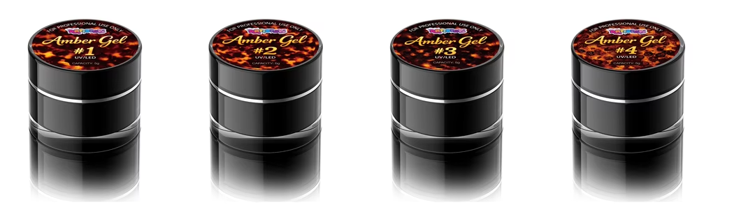 Amber Gels | 4pc