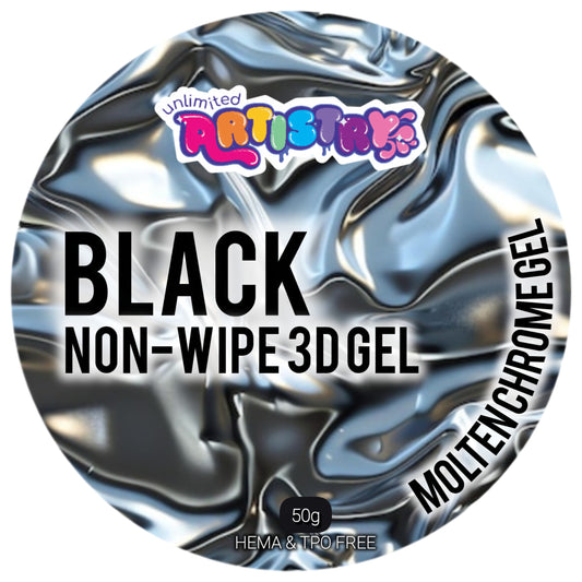 Unlimited Molten Chrome Gel | Non-Wipe Black 50g