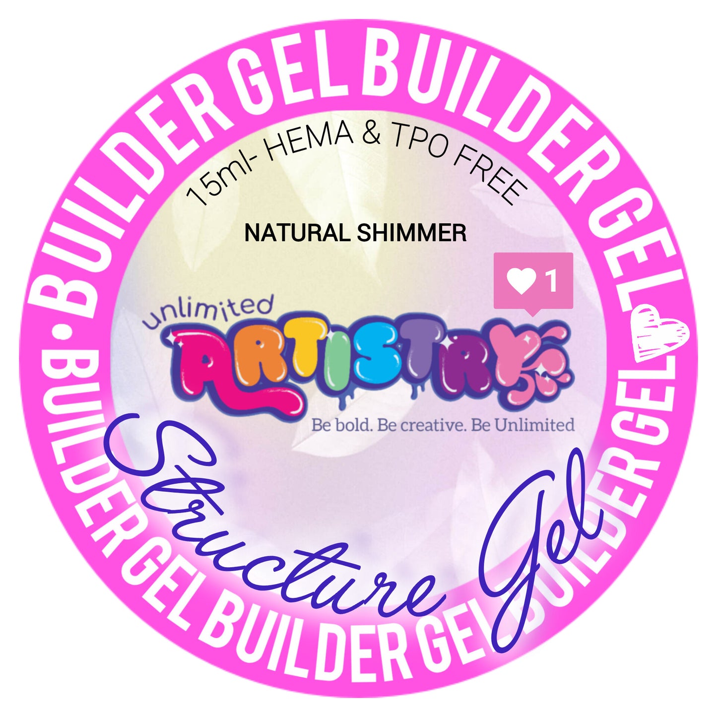 Rose Quartz Structure Gel A73|04: 15ml jar