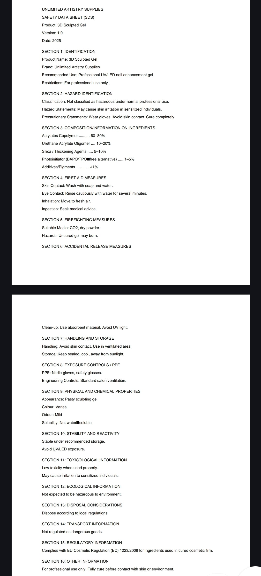 GLOW non stick Gel | 05