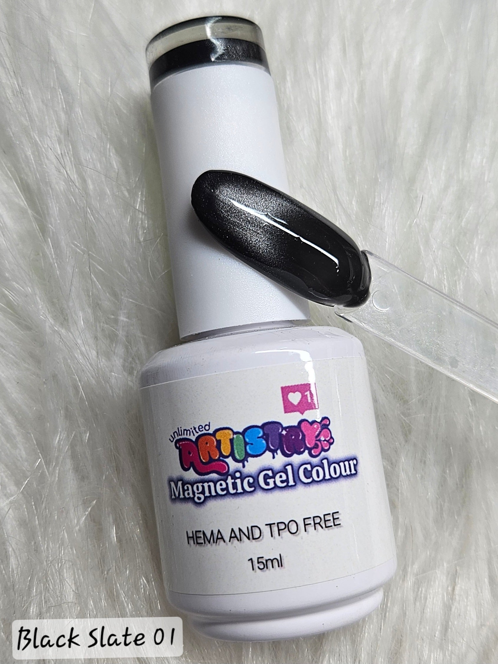 Black Slate 01 | Magnetic Gel Polish