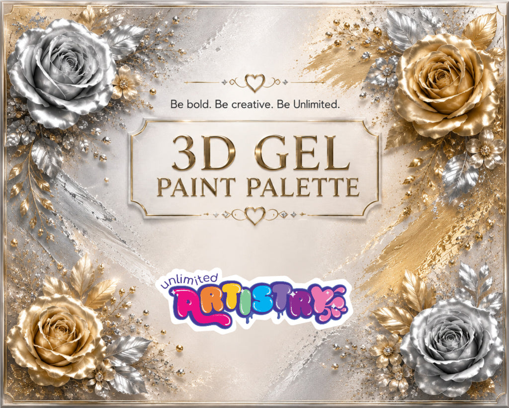 Unlimited Artistry 3D Gel paint Palette #3 | 4 Colours