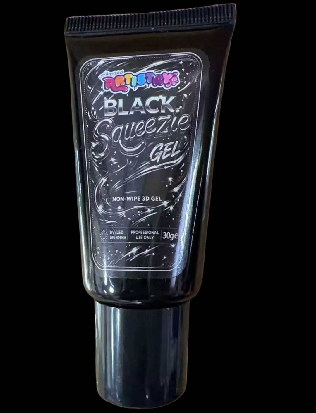 BLACK NON-WIPE 3D GEL | 30g •Squeezie Gel