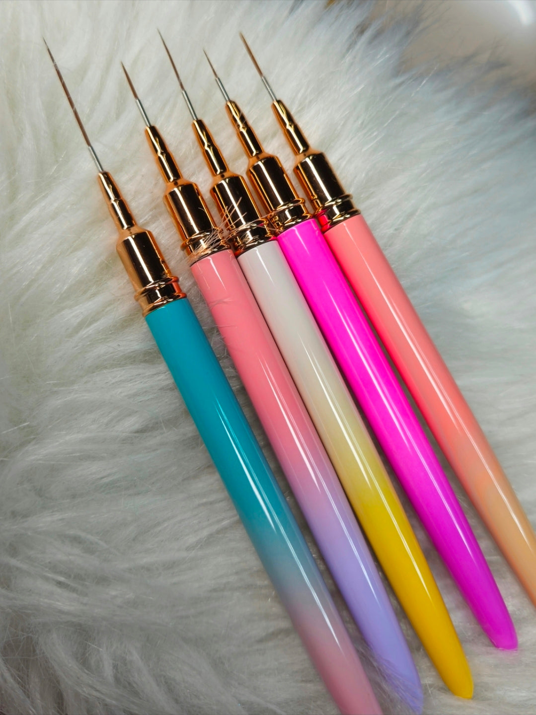Liner Brushes 5pc | ombre rainbow