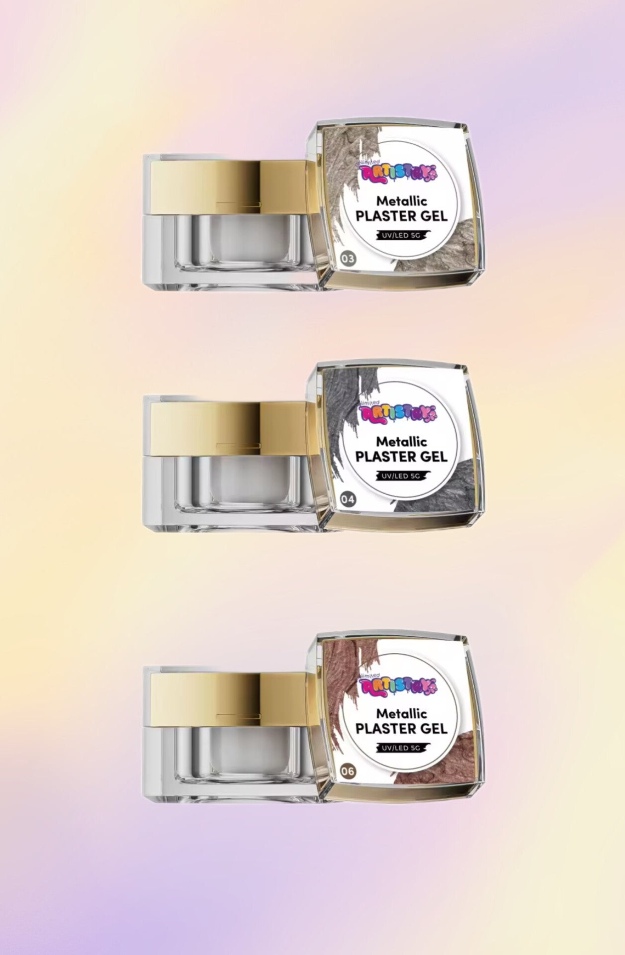 Metallic Plaster Gel | 3pc