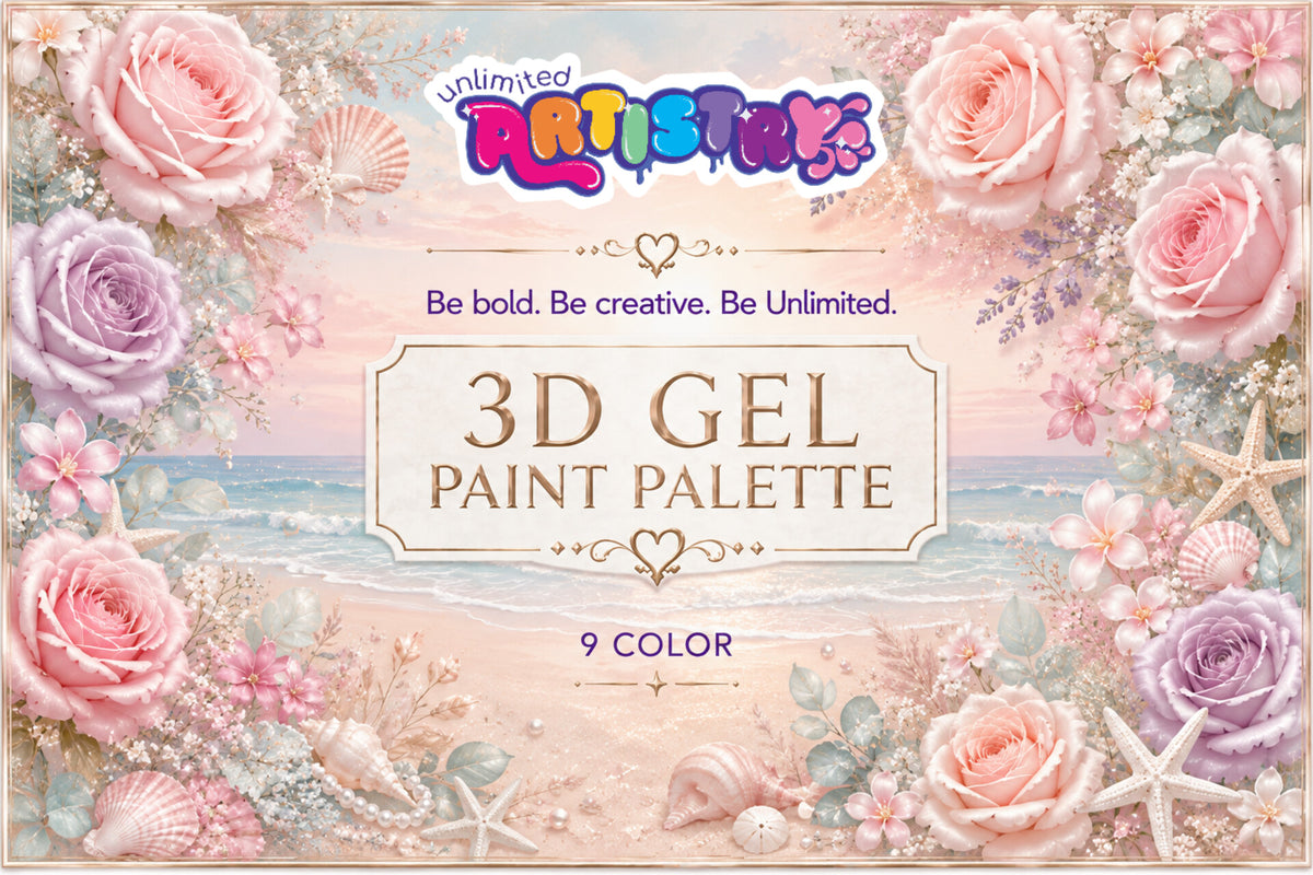Unlimited Artistry 3D Gel paint Palette #2 | 9 Colours