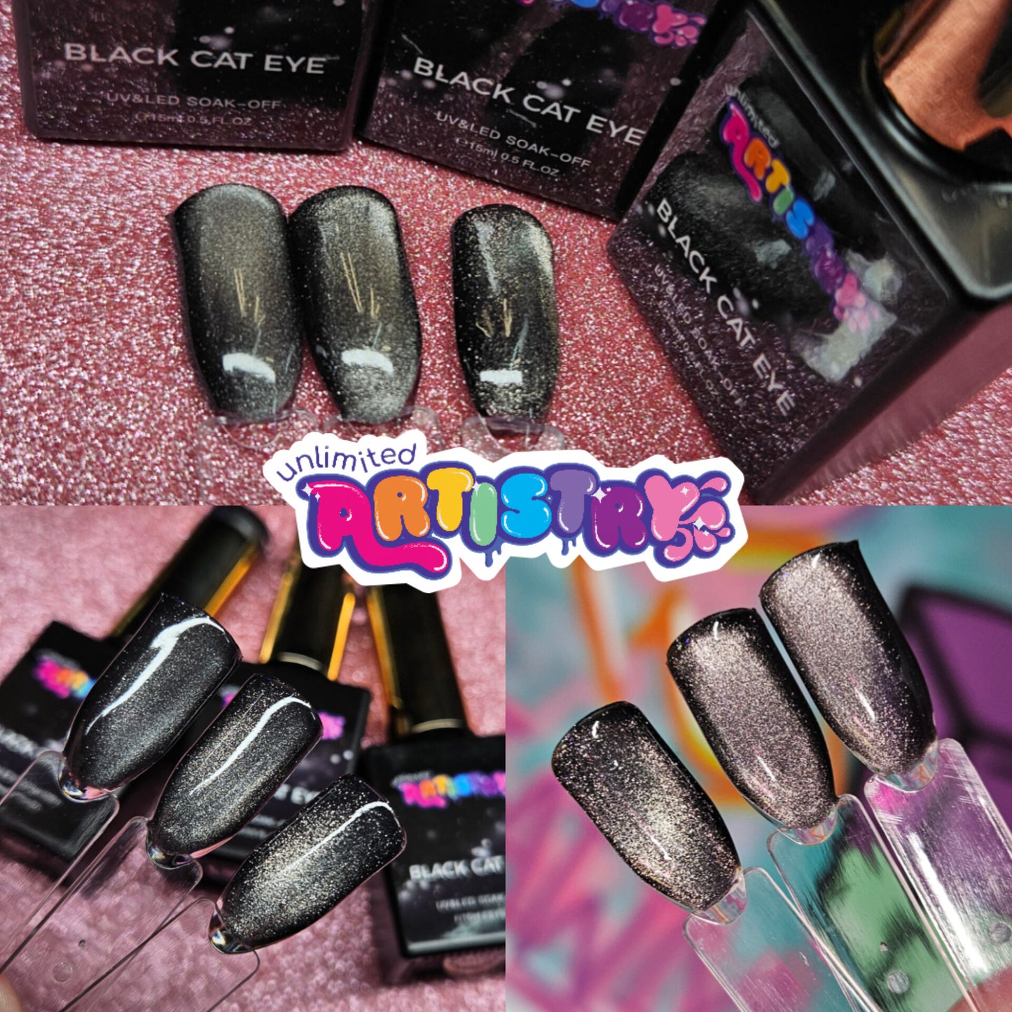 Black Cat-Eyes | 3pc