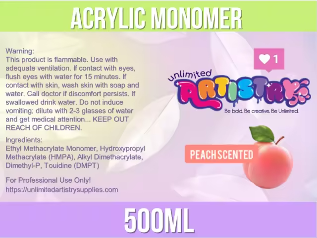 Acrylic Monomer | 500ml Peach