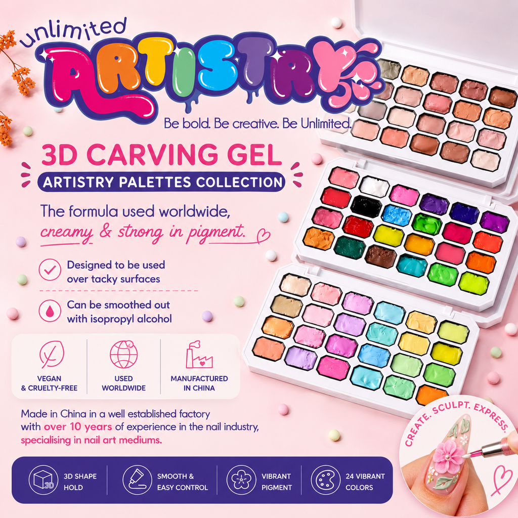 3D Carving Gel Artistry Palattes | Neon/Standard
