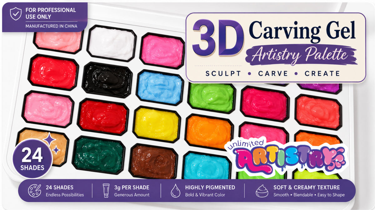 3D Carving Gel Artistry Palattes | Neon/Standard