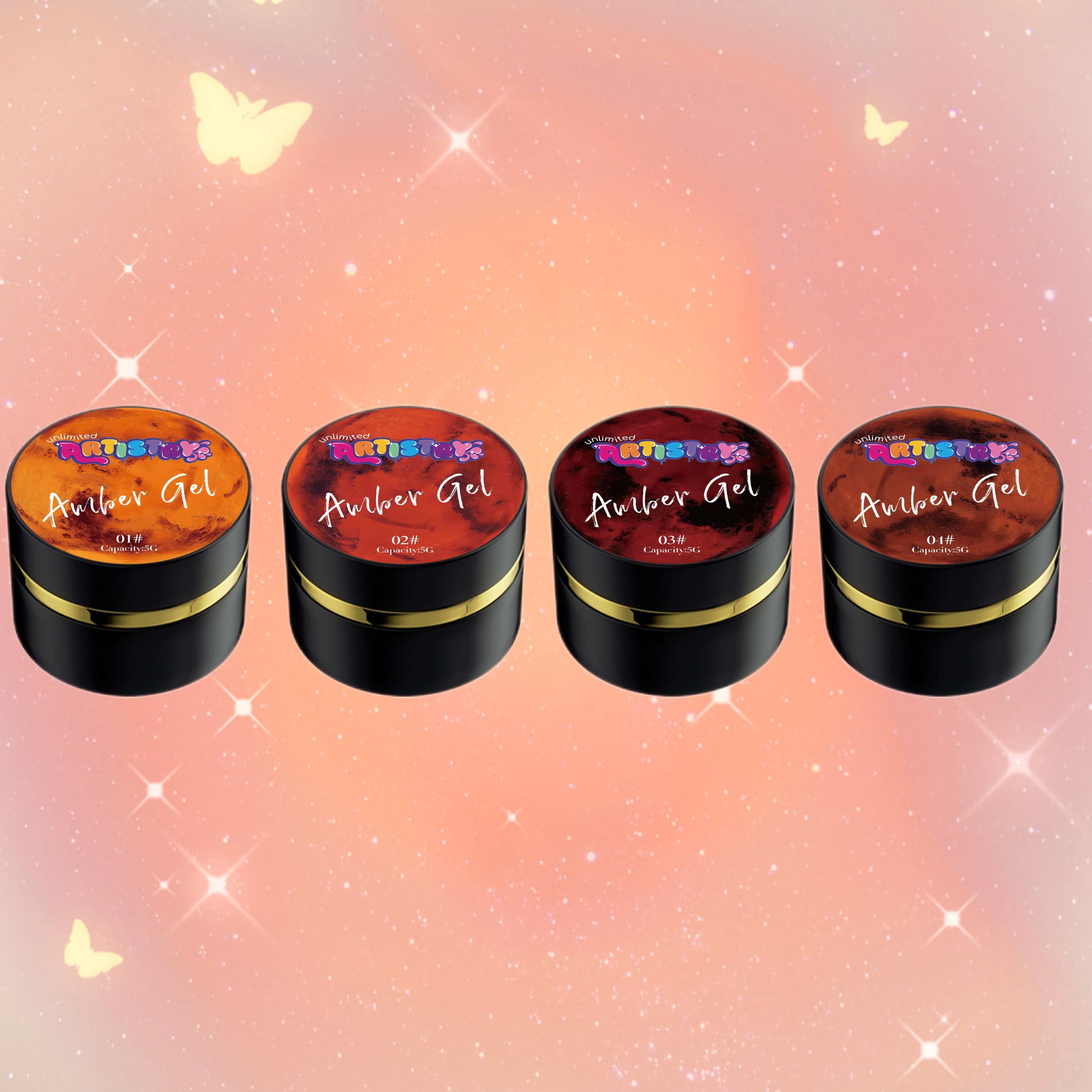 Amber Gels | 4pc