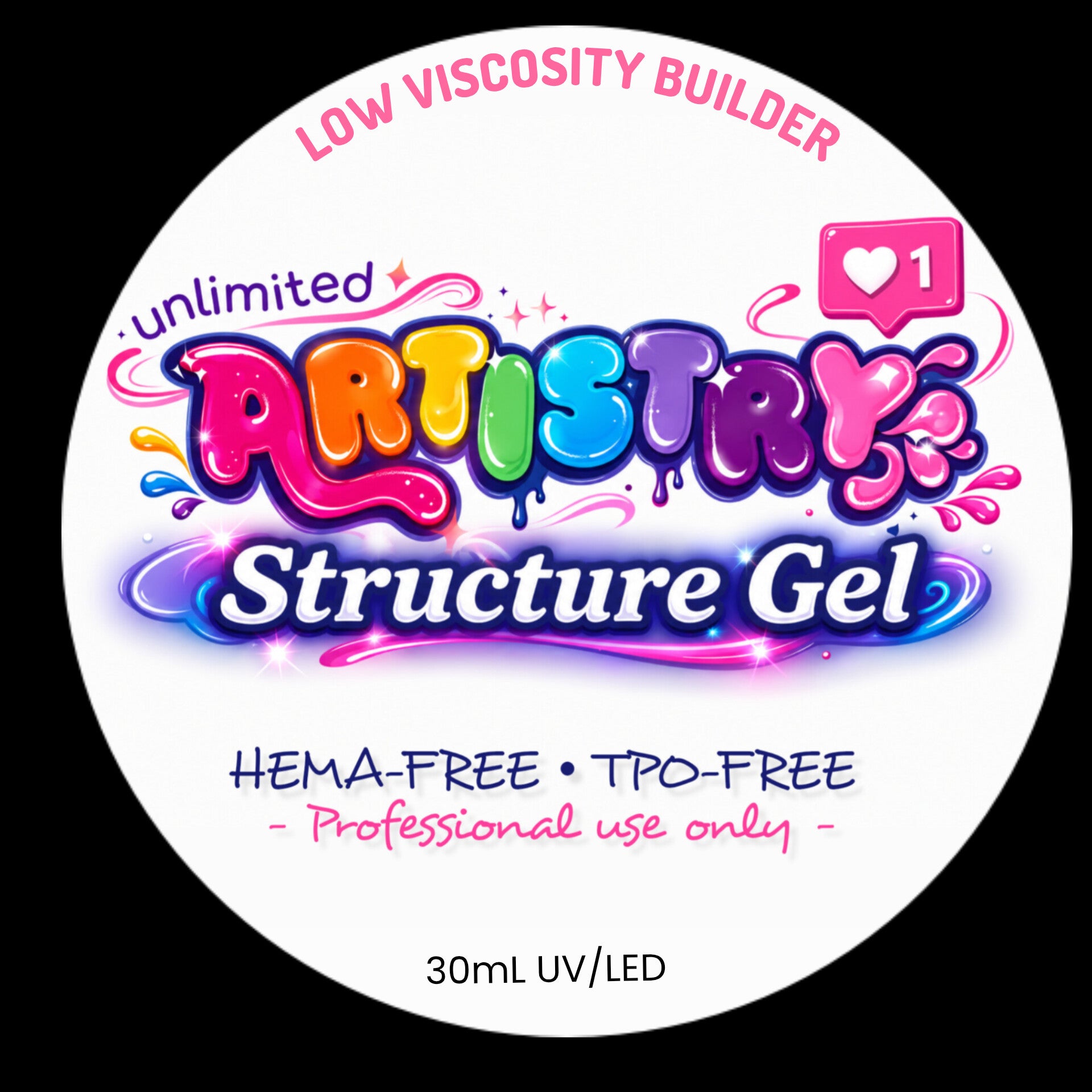 30mL CLEAR Structure Gel:  A73|01 (Potted)